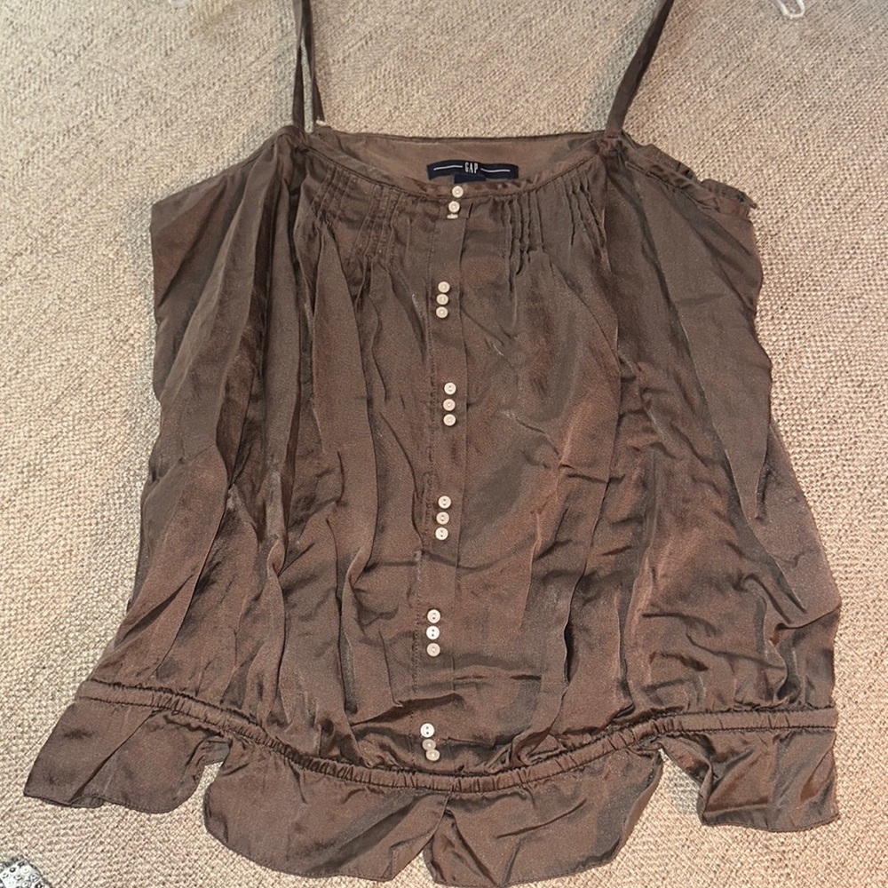 Gap brown camisole tank top size small